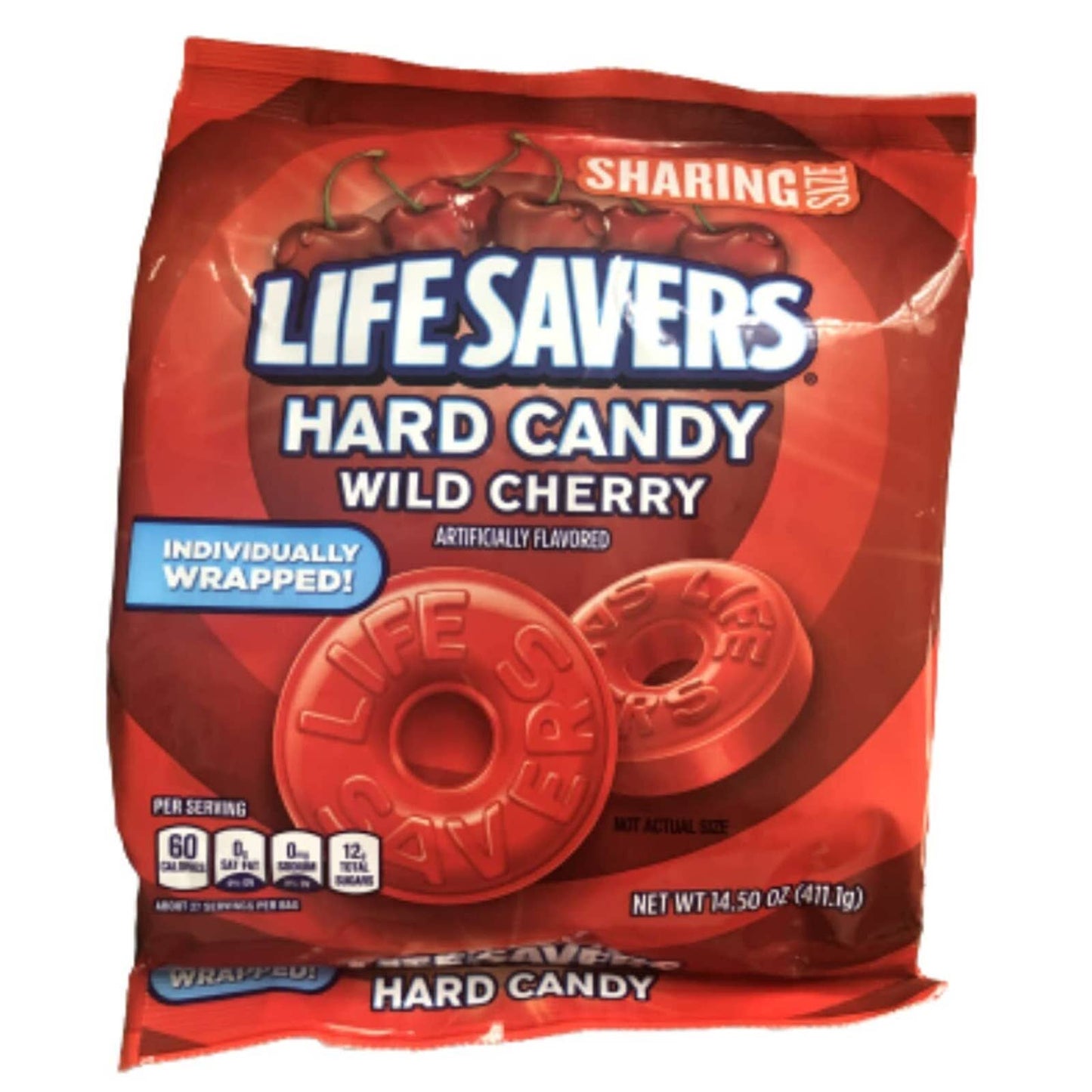 Generic LifeSavers Hard Candy Wild Cherry Sharing Size 14.5 oz (Pack of 3)