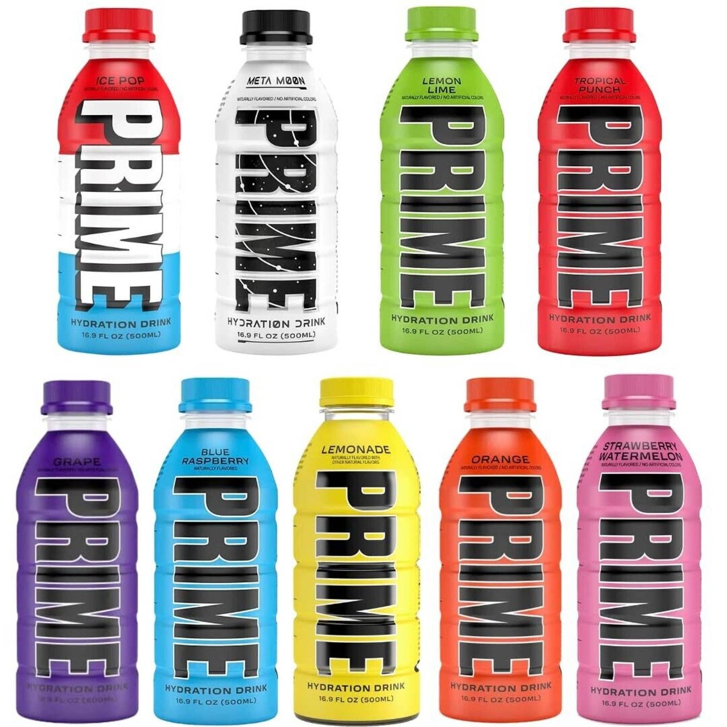 Prime Hydration Drink - Logan Paul & KSI - 9 Flavors Full Collection !