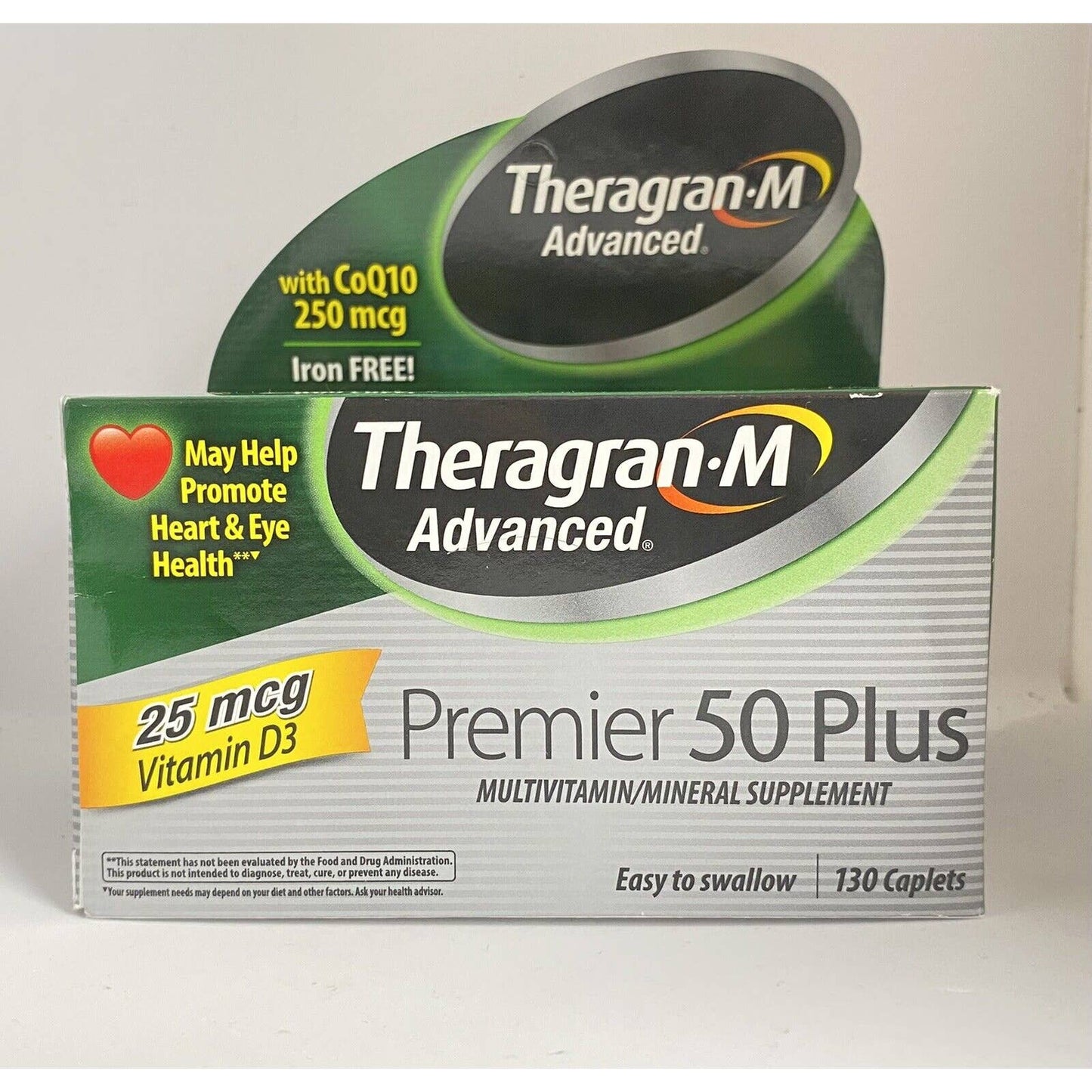 Theragran-M Advanced Premier 50 Plus Multivitamin Supplement 130 exp 02/2024